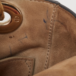 Pre Owned Dior Gold Cannage Leather Small Soft Lady Dior Tote