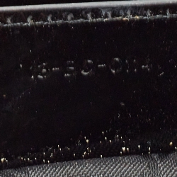 Pre Owned Dior Black Cannage Patent Leather Medium Lady Dior Tote