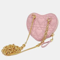 Christian Dior Caro Chain Heart Pouch