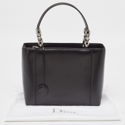 مملوكة مسبقًا Dior Black Glossy Leather Malice Tote