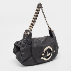 Pre Owned  Dior Black Leather Jazz Club Bag