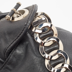 Pre Owned  Dior Black Leather Jazz Club Bag