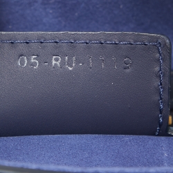 Pre Owned Dior Navy Blue Ultra Matte Leather Saddle Bag