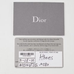 Pre Owned Dior Navy Blue Oblique Canvas and Leather 30 Montaigne Chain Clutch