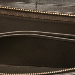 مملوكة مسبقًا Dior Olive Green Cannage Patent Leather Lady Dior Rendezvous Wallet on Chain