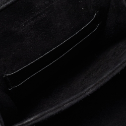 Pre Owned Dior Black Leather Studded Diorama Vertical Chain Pouch