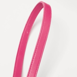 Pre Owned Dior Bright Pink Cannage Leather Large Lady Dior Tote