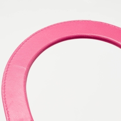 Pre Owned Dior Bright Pink Cannage Leather Large Lady Dior Tote