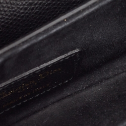 Pre Owned Dior Black Leather Mini Saddle Bag