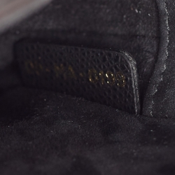 Pre Owned Dior Black Leather Mini Saddle Bag