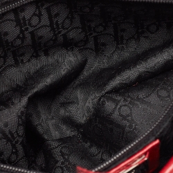 Pre Owned Dior Multicolor Printed Fabric and Leather Limited Edition 0756 Victim Saddle Bag