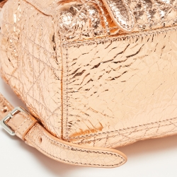 Dior Bronze Cannage Foil Leather Small Stardust Backpack