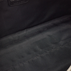 Pre Owned Dior Black Diorissimo Canvas and Leather Charms Boston Bag