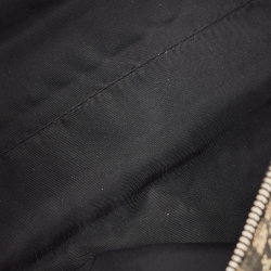 Pre Owned Dior Black Diorissimo Canvas and Leather Charms Boston Bag