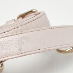 Pre Owned Dior Light Pink Cannage Leather Medium Lady Dior Tote