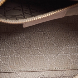 Pre Owned Dior Light Pink Cannage Leather Medium Lady Dior Tote