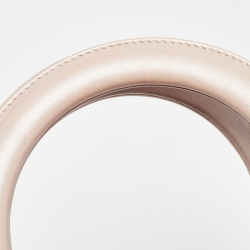 Pre Owned Dior Light Pink Cannage Leather Medium Lady Dior Tote