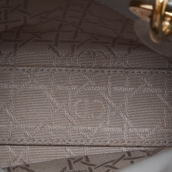 Pre Owned حقيبة يد توتس ديور ميني ليدي ديور بسلسلة جلد كاناج وردي 