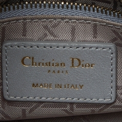 Pre Owned حقيبة يد توتس ديور ميني ليدي ديور بسلسلة جلد كاناج وردي 