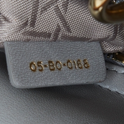 Pre Owned حقيبة يد توتس ديور ميني ليدي ديور بسلسلة جلد كاناج وردي 