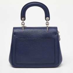 Pre Owned Dior Blue Leather Mini Be Dior Top Handle Bag