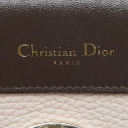 Pre Owned Dior Pale Pink Leather Mini Be Dior Flap Bag