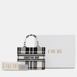 Dior Small Check N Dior Canvas Book Tote