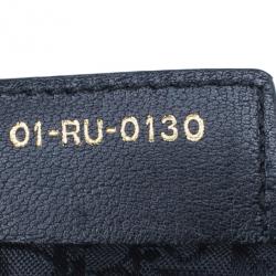 Pre Owned Dior Black Cannage Lambskin Leather Soft Lady Dior Shopping Tote