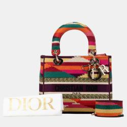Dior Multicolor Medium Canvas Lady D-Lite