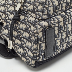 Dior Black/Beige Oblique Canvas and Leather Rider Backpack