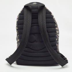 Dior Black/Beige Oblique Canvas and Leather Rider Backpack