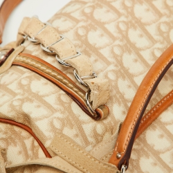مملوكة مسبقًا Dior Multicolor Oblique Coated Canvas and Leather Romantique Trotter Flap Bag