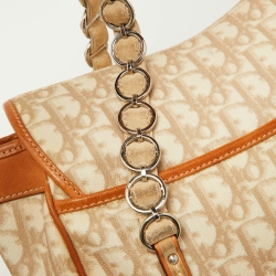 مملوكة مسبقًا Dior Multicolor Oblique Coated Canvas and Leather Romantique Trotter Flap Bag