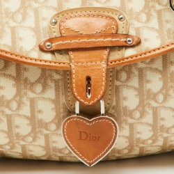 مملوكة مسبقًا Dior Multicolor Oblique Coated Canvas and Leather Romantique Trotter Flap Bag