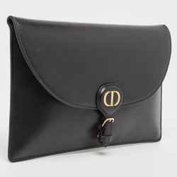 Pre Owned Dior Black Leather Bobby Pouch