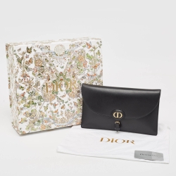 Pre Owned Dior Black Leather Bobby Pouch