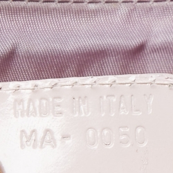 Pre Owned Dior Orange Oblique Patent Leather Vintage Malice Bag