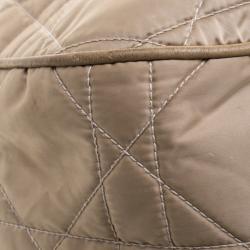 Pre Owned Dior Beige Cannage Nylon Drawstring Hobo