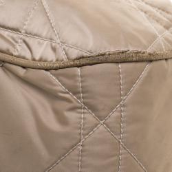 Pre Owned Dior Beige Cannage Nylon Drawstring Hobo