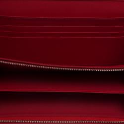 Pre Owned Dior Red Cannage Leather Wallet on Chain