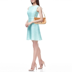 Pre Owned حقيبة كتف ديور ماليس جلد وسويدي أسود 