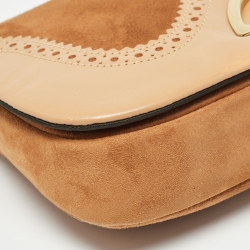 Pre Owned حقيبة كتف ديور ماليس جلد وسويدي أسود 