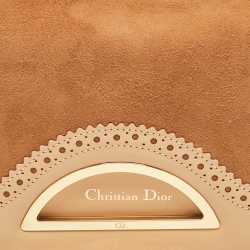 Pre Owned حقيبة كتف ديور ماليس جلد وسويدي أسود 