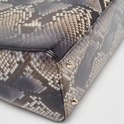 Pre Owned Dior Multicolor Python Medium Lady Dior Tote
