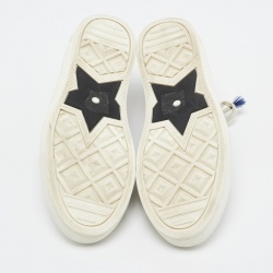 Dior Navy Blue/White Canvas Walk'n'Dior Sneakers Size 37.5