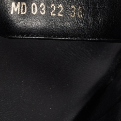 مملوكة مسبقًا Dior Black Leather DiorAct Sandals Size 38