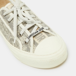 Dior Grey/White Canvas and Rubber Walk'n'Dior Low Top Sneakers Size 40