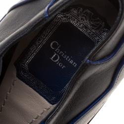 Pre Owned حذاء بوت ديور مقدمة مفتوحة سونغ جلد أسود مقاس 37.5