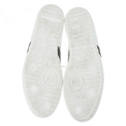 مملوكة مسبقًا Dior Two-Tone Leather High Top Sneakers Size 43