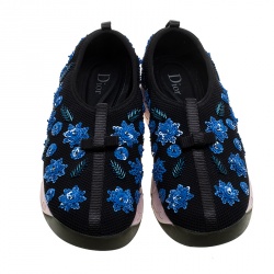 مملوكة مسبقًا حذاء رياضي ديور فيوجن سليب أون وردي فاتح شبكة مزخرفة مقاس 37.5